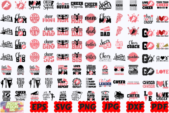 Cheer SVG Cheer Mom SVG Cheer Design Graphics and Crafts