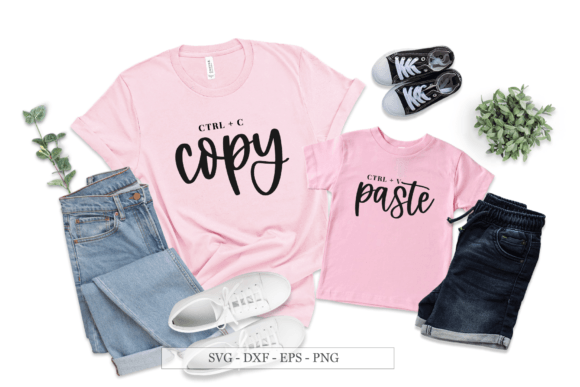 Copy Paste Svg Mommy and Me Graphics Crafts