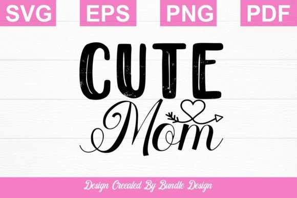 Cute Mom SVG T-shirt Design for Print: A Designer’s Review