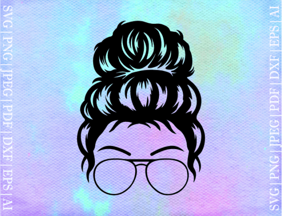 Messy Bun Mom SVG Graphics and Crafts Review