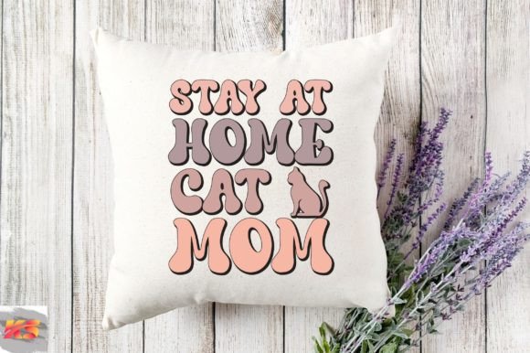 Retro Stay at Home Cat Mom Svg Graphics and Crafts Review