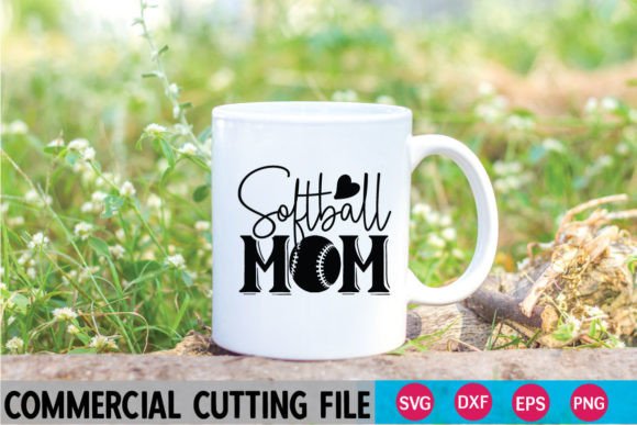Softball-Mom SVG Graphics for Crafts and Branding